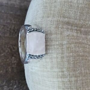 Light Pink Stone Silver Ring